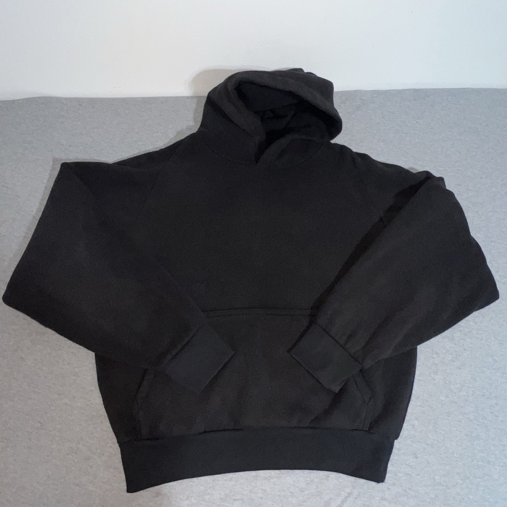 Yeezy+Gap H09 Polar Fleece Hoodie Adult Medium Black Main Line Sweatshirt Boxy